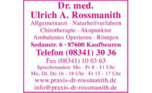 Rossmanith Ulrich Dr.med. in Kaufbeuren - Logo