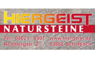 Hiergeist Naturstein OHG in Schaftlach Gemeinde Waakirchen - Logo