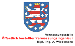 Vermessungsstelle Wiedemann in Gotha in Thüringen - Logo