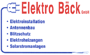 Elektro Bäck GmbH in Oberfischbach Gemeinde Wackersberg - Logo