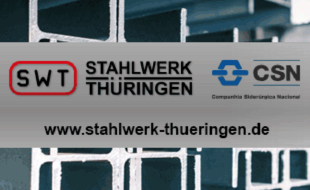 Stahlwerk Thüringen in Saalfeld an der Saale - Logo