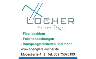 Locher Stephan Spenglerei in Buchenhain Gemeinde Baierbrunn - Logo
