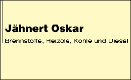 Jähnert, Oskar Brennstoffhandel in Lederhose - Logo