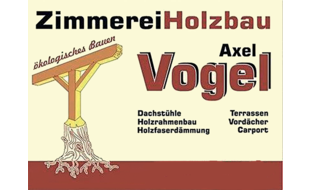 Axel Vogel Zimmerei Holzbau Vogel in Rödlitz Stadt Lichtenstein in Sachsen - Logo