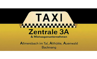 Taxi Zentrale 3A in Mittelbrüden Gemeinde Auenwald - Logo