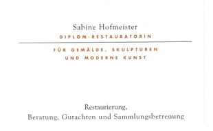 Bild zu Hofmeister Sabine Dipl.Restauratorin in Stuttgart