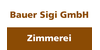 Kundenlogo von Bauer Sigi GmbH ZIMMEREI