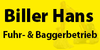 Kundenlogo von Biller Hans Fuhr- und Baggerbetrieb