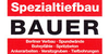 Kundenlogo von Bauer Hubert Spezialtiefbau GmbH & Co. KG