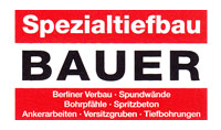 Kundenlogo von Bauer Hubert Spezialtiefbau GmbH & Co. KG