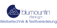 Kundenlogo Blumountin Design Werbetechnik / Textilveredelung