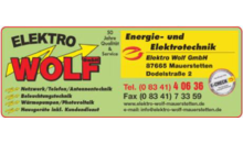 Kundenlogo von Elektro Wolf GmbH