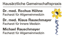 Kundenlogo von Höhne Rochus Dr.med. u. Rauschmayer Klaus Dr.med.