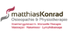 Kundenlogo von Konrad Matthias Osteopathie + Physiotherapie