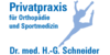 Kundenlogo von Schneider H.-G. Dr.med. Privatpraxis für Orthopädie u. Sportmedizin