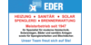 Kundenlogo von Eder Wolfgang Heizung - & Sanitär