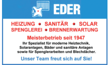 Kundenlogo von Eder Wolfgang Heizung - & Sanitär