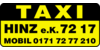 Kundenlogo von Taxi Hinz e.K.