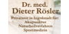 Kundenlogo von Dr. med. Dieter Rösler | Akupunktur | Sportmedizin | Naturheilverfahren