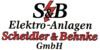 Kundenlogo von Elektroanlagen Scheidler & Behnke GmbH