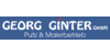Kundenlogo von Georg Ginter GmbH Putz- und Malerbetrieb