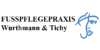 Kundenlogo von Fußpflegepraxis Wurthmann &Tichy Podologische Praxis