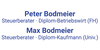 Kundenlogo von Steuerberater Bodmeier Peter u. Max