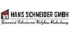 Kundenlogo von Schneider Hans GmbH