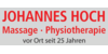 Kundenlogo von Hoch Johannes Krankengymnastik