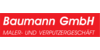 Kundenlogo von Baumann GmbH Maler und Verputzergeschäft