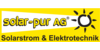 Kundenlogo von Elektrotechnik solar-pur AG