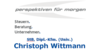 Kundenlogo von Steuerberatung Wittmann Christoph Dipl.-Kfm.