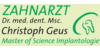 Kundenlogo von Zahnarzt Geus Christoph Dr.