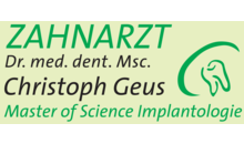Kundenlogo von Zahnarzt Geus Christoph Dr.