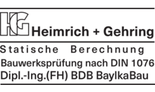 Kundenlogo von Heimrich + Gehring Statische Berechnung u. Tragwerksplanung