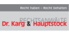Kundenlogo von Rechtsanwälte Dr. Karg & Hauptstock