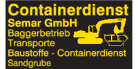 Kundenlogo Containerdienst Semar Baggerbetrieb und Transporte GmbH