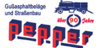 Kundenlogo Pepper & Sohn GmbH & Co KG Gußasphaltbeläge und Straßenbau