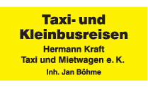 Kundenlogo von Taxi-Betrieb Kraft