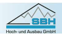 Kundenlogo von SBH Hoch- u. Ausbau GmbH