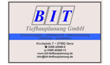 Kundenlogo von Ingenieurbüro BIT Tiefbauplanung GmbH