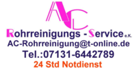 Kundenlogo AC Rohrreinigungs Service e.K. 24 Stunden Service