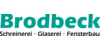 Kundenlogo von Brodbeck Schreinerei, Glaserei, Fensterbau