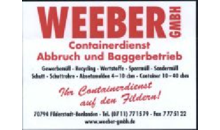 Kundenlogo von Weeber GmbH & Co.KG Abbruch-Baggerbetrieb