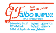 Kundenlogo von G. Falbo Raumpflege, Inh. Teresa Falbo