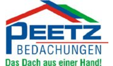 Kundenlogo von Peetz-Bedachungen GmbH