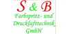 Kundenlogo von S & B Farbspritz- und Drucklufttechnik GmbH