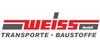 Kundenlogo von Weiss Transporte und Baustoffe GmbH