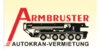 Kundenlogo von Armbruster Autokranvermietung GmbH Autokrane + Transporte