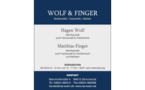 Logo Wolf & Finger Rechtsanwälte Sömmerda